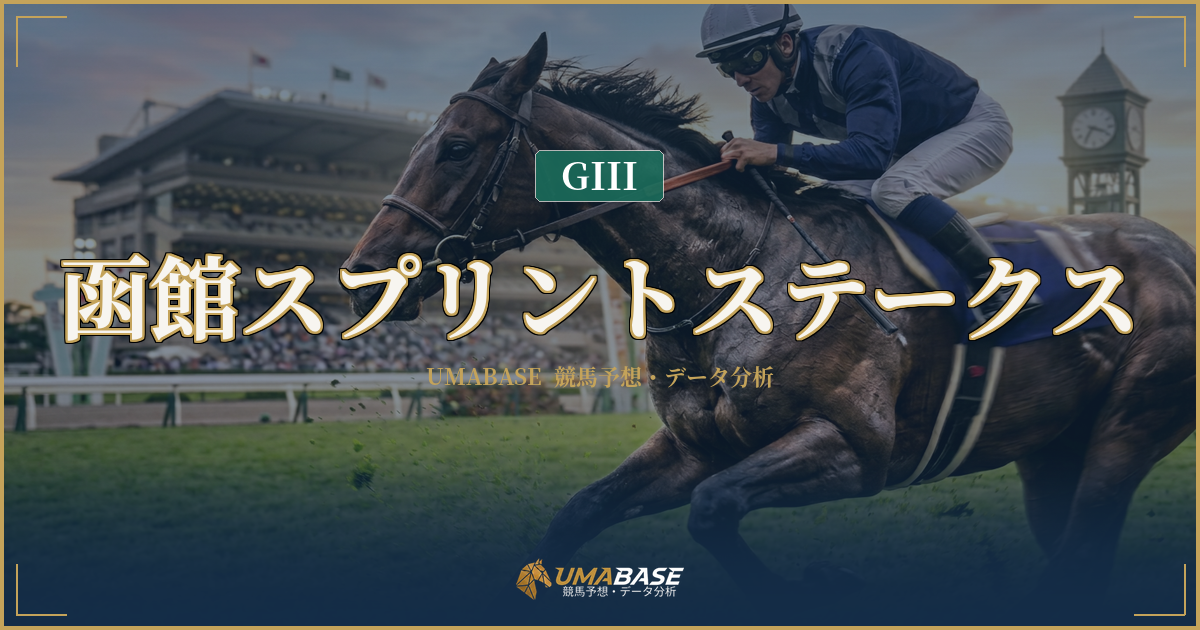 函館スプリントステークスの傾向分析 — 10年9度の前傾ラップが先行馬に味方する1200m戦